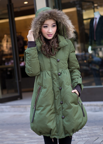 free shipping 2012 fashion down jacket  thickening medium-long large fur collar plus size   women's down coat