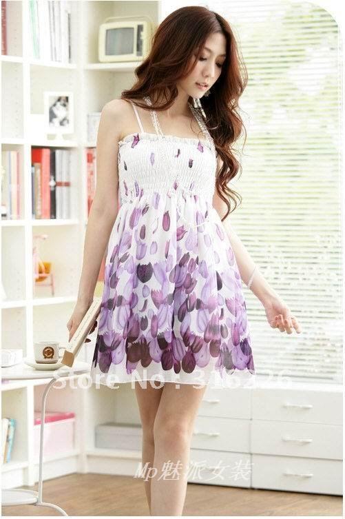 Free shipping 2012 fashion dress Bohemia flavor dresses chiffon maxi dress (Drop shipping support!)