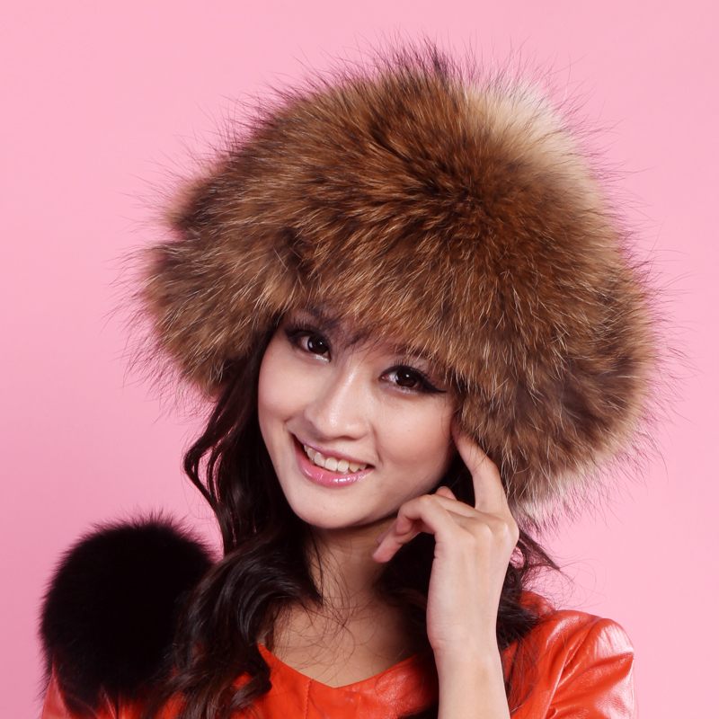 Free shipping 2012 Fashion fox fur Hat Bomber Hats winter snow cap ear protector cap thermal newest Wholesale and Retail