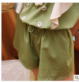 Free shipping 2012 fashion hot seller in chinese  High-quality goods green colors jumpsuits for women-2