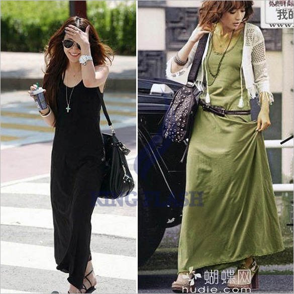 free shipping 2012 Fashion Lady/Women's SUMMER Strander Vest Maxi Long Dress Sleeveless