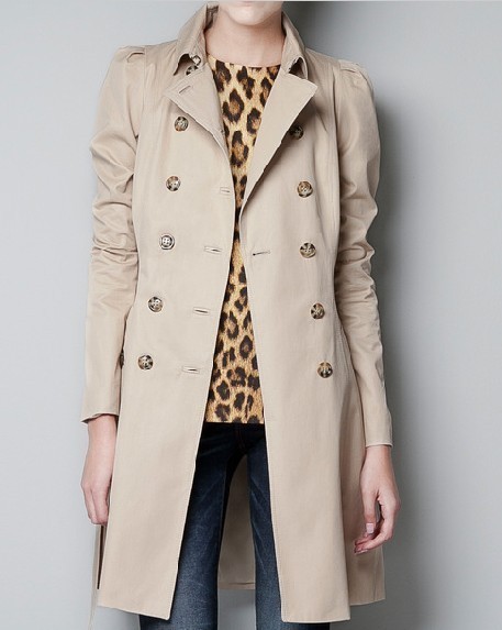 Free shipping,2012 fashion new arrival women's za new arrival women's trench outerwear