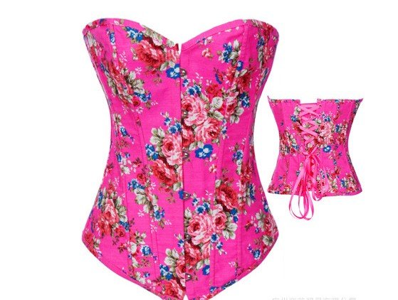 Free Shipping 2012 Fashion New Sexy Cheap Lace Burlesque Corset Costume Lingeries Woman Corsets Bustiers Underwear