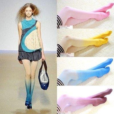 Free Shipping 2012 Fashion  Vintage Lady Sexy Ombre / Graduated Watercolor Velvet Stockings Tights Leggings Pantyhose