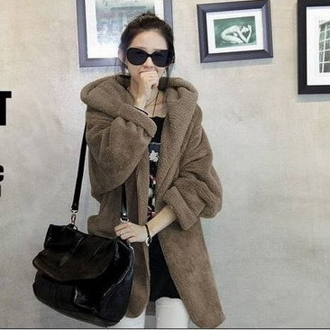 Free Shipping 2012 female autumn and winter plus size women plush outerwear hot-selling mm LDX
