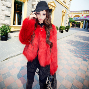 free shipping 2012 fur coat whole fox fur long-sleeve faux outerwear