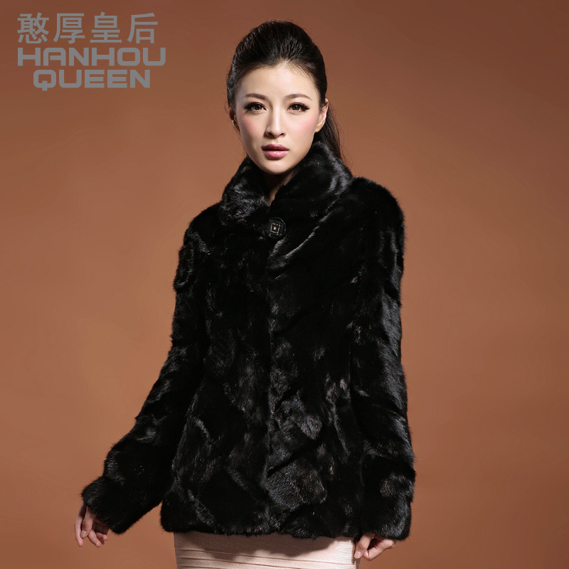 free shipping  2012 fur overcoat medium-long female fight mink fur coat