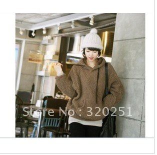 Free shipping 2012 Hitz fashion sleeve bat sleeve coat hooded sweater cashmere sweater b442 of