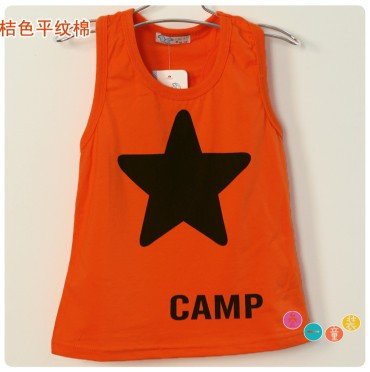 Free shipping 2012 hot sale cotton stars style baby VEST children's clothing kid's vest 3 colors s343