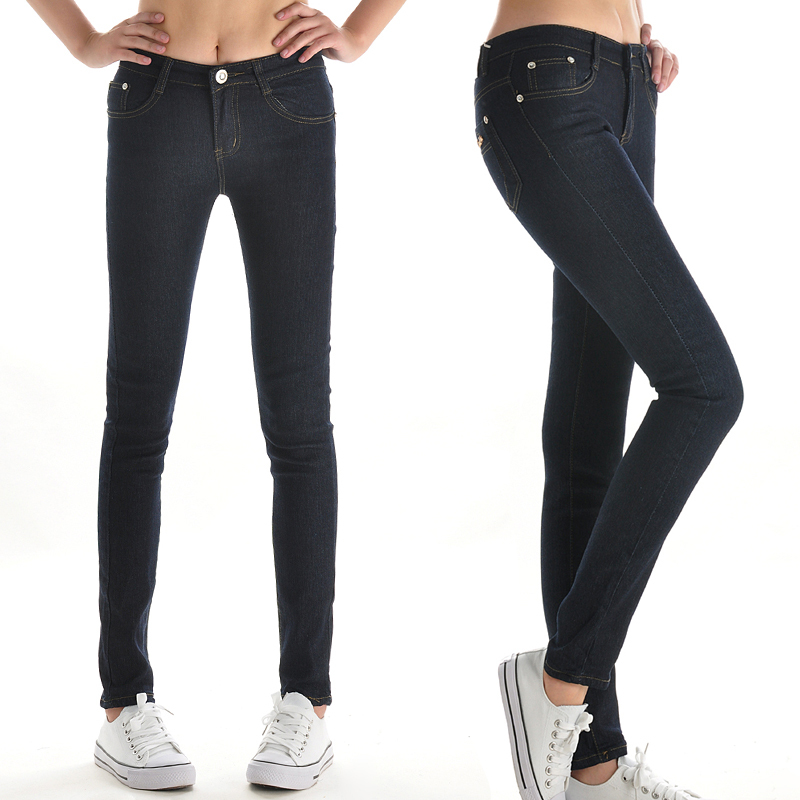 free shipping 2012 hot sale Jeans female women's plus size pencil pants skinny pants women's trousers denim pants