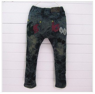 free shipping,  2012 Korean children's clothing denim boy pants denim trousers children's clothing