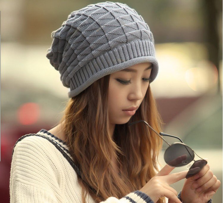 Free Shipping 2012 Koren Style Lay's Winter Cap Knitted hat Wool cap  Warm Hats For Choose Christmas Gift