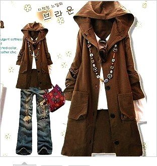 Free Shipping 2012 Lady's Hooded slim women windbreaker, wind coat