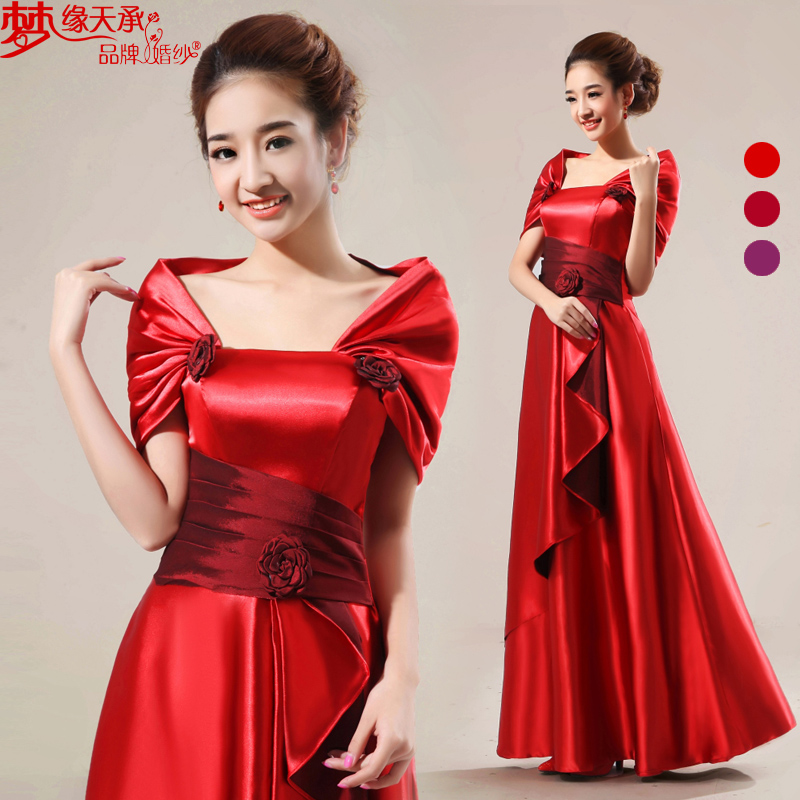 Free shipping 2012 lf0146 red evening dress formal dress formal dress costume