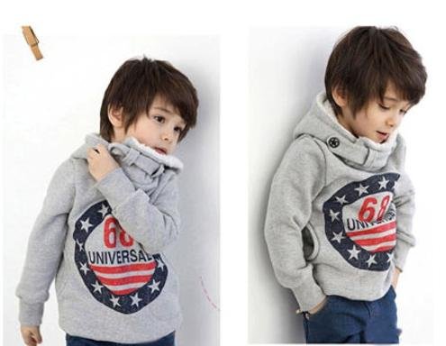 *Free shipping!2012 long-sleeve Baby Autumn and Winter hoodies(RETAIL)