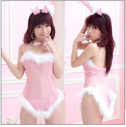 Free shipping 2012 lounge nightgown set derlook nightgown rabbit temptation charming