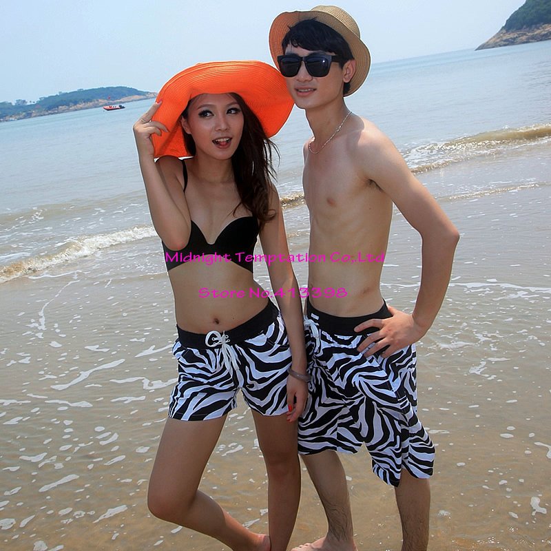 Free Shipping!2012 Lovers' Clothing His-and Her Clothes Board Shorts Quick-drying Beach Shorts,beach pands lovers