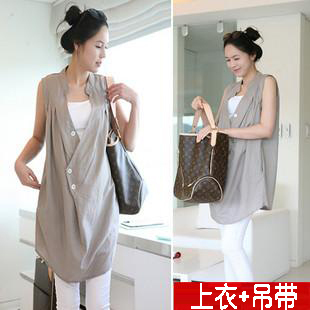 Free Shipping 2012 maternity vest skirt spaghetti strap vest top maternity clothing summer y571