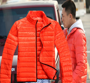 Free Shipping 2012 men down coat Thin  Women clothes top lovers   thermal outerwear men's down jacket