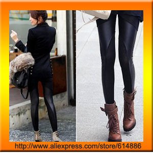 Free shipping 2012 New Arrival Cotton Leather Fashionable Style Women Leggings Soft Comfortable ladies' leggings