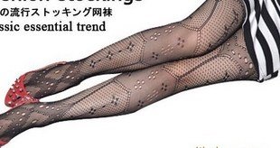 Free Shipping,2012 New Arrival ,European Style Fashion Hole Fishnet Stocking,Tight Black Hollow Out Panty Hose