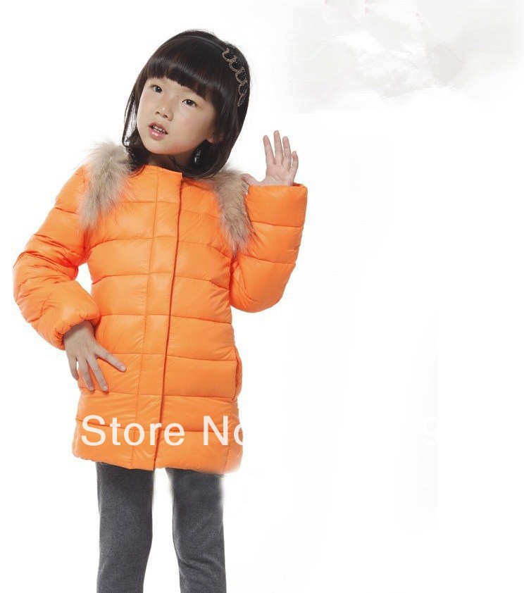 Free Shipping,2012 New Arrival,Retail Girls' Fashion Winter Outerwear/Children's Cute Coat