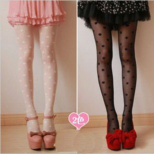 Free Shipping, 2012 New Arrival Spring Vintage Big Round Spot Fishnet Stocking, Tight Panty Hose, PH011