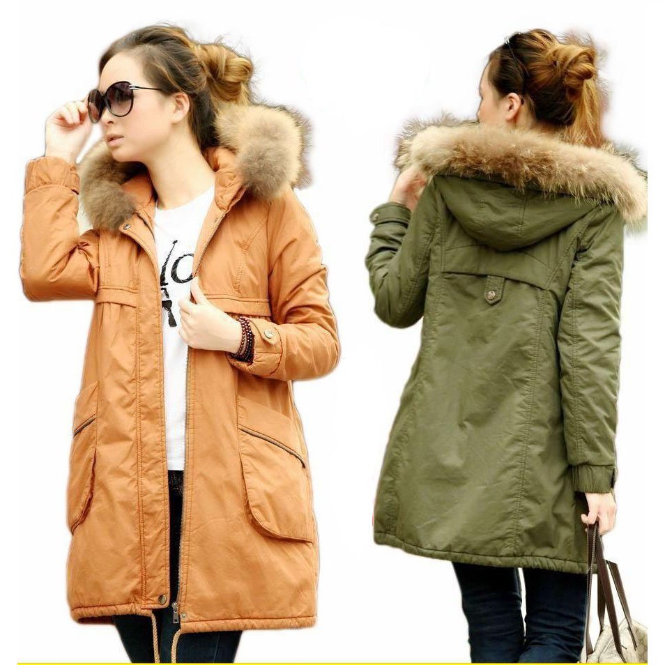 Free shipping,2012 New arrival Women's Wadded jacket,Fur Collar Hood Outwear,Women's Winter Coat,Three Colors and Plus Size