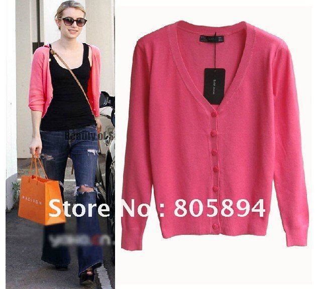 Free Shipping,2012 New Arrival Womens Cardigan V-Neck Long Sleeve Sweater Plus size Cardigan 11 Colors Wholesale & Retail