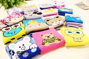 Free Shipping 2012 New Arrivals Socks,Lovely Socks,New Design Novel Women Socks With Cartoon/hzx0305