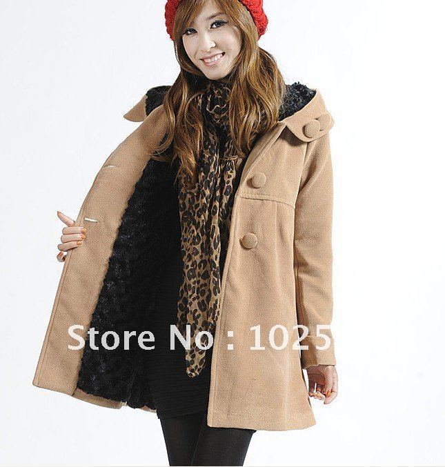 Free Shipping: 2012 new arrivals women's casual woolen trench coat Li12146