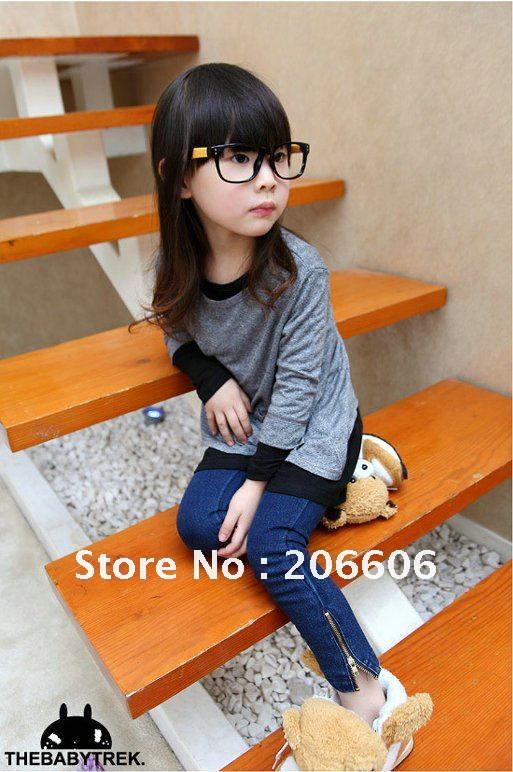 free shipping 2012 new autumn girls jeans fashion children's jeans wholesale girls pants age 3-9 years