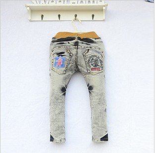 free shipping 2012 new Autumn Kids Korean trousers children's jeans,children 's pants,Children's clothing