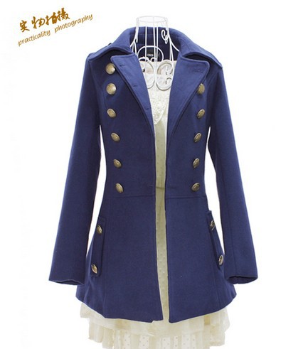 Free Shipping 2012 NEW Autumn Woolen Overcoat Women's Trench Medium-long Slim Wool Coat Outerwear Plus Size LSD01