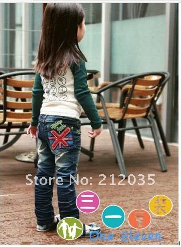 free shipping  2012 new boy baby girls jeans pants pants 3517