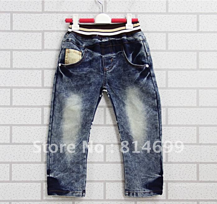 Free shipping 2012 new Children's clothing Autumn Winter korean fashion children denim trousers boy's jeans X831
