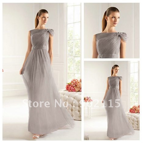 Free Shipping 2012 New Design A-Line Custom Made Prom Dresses Tulle