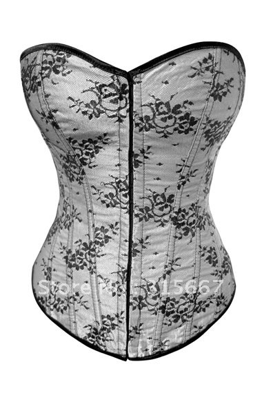 Free shipping,2012 NEW DESIGN high quality corset,lingerie,bustier,flowers surface of nice color SFMH29