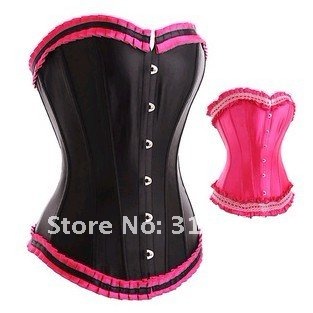 Free shipping,2012 NEW DESIGN high quality corset,lingerie,bustier,surface of nice color SFMH022