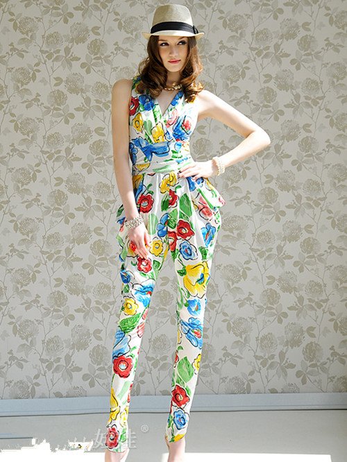 free shipping 2012 new design Women Fashion Sexy Sleeveless Romper Strap ladies Jumpsuit Casual Jump suit pants 6108