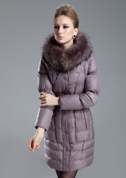 Free shipping 2012 new down jacket big raccoon collars down jacket