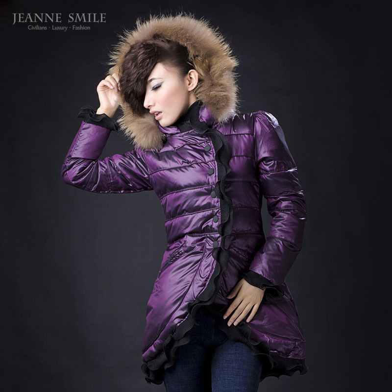 Free shipping, 2012 new fashion winter  women's medium-long  down jacket ,Hot sale!