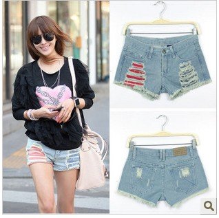 Free Shipping #2012 new fashion woman cute small the Saika denim shorts / hot pants K9290