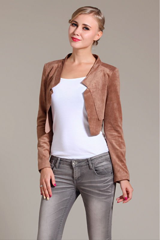 Free shipping/2012 New Fshion women Model+Leather-velvet clothing /coats for woman/jackets women, 2 Color