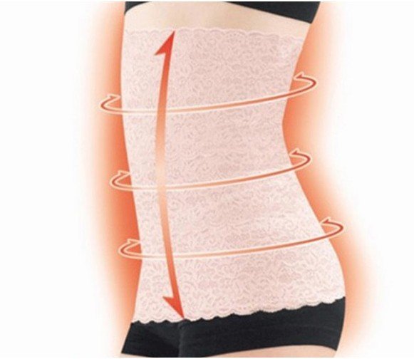 Free Shipping 2012 New Hot Sale Nude Lace Invisible Slimming Tummy Shaper Corset Staylace Waist Belly Band 50pcs/lots