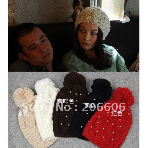 free shipping 2012 new hot winter hats for women popular women knitted hat 6pcs/lot