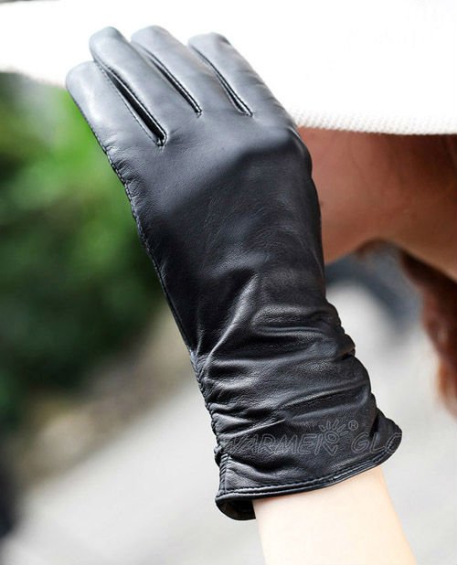 Free shipping 2012 NEW Ladies lambskin leather gloves