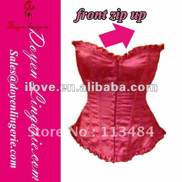 Free Shipping!2012 New Plain Red Sexy Cheap Corset Bustier Tops