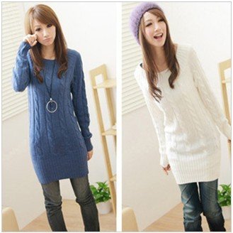 Free shipping 2012 New spring/autumn Fashion solid long pullover/sweater/cardigan women