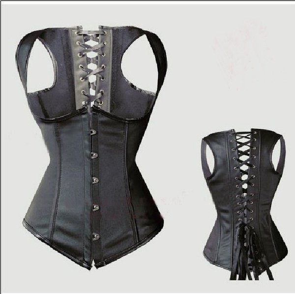 Free shipping 2012 new Steel Boned Corset Sexy Lingerie Satin Lingerie Corset Wholesale & Retail